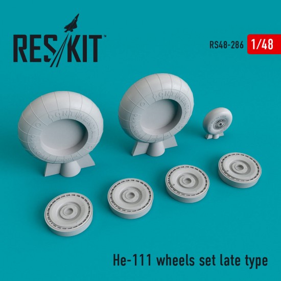 1/48 Heinkel He-111 Wheels set Late type for ICM/Trumpeter/Monogram kits