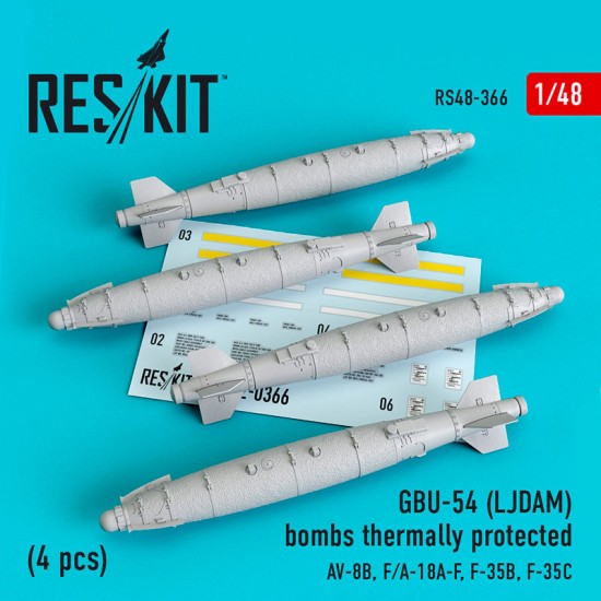 1/48 GBU-54 LJDAM Bombs Thermally Protected (4pcs) for AV-8B, F/A-18A-F, F-35B/C