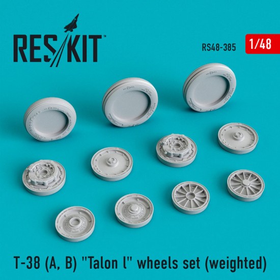 1/48 Northrop T-38 A/B Talon L Wheels Set (Weighted)