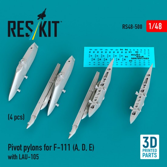 1/48 Pivot Pylons for F-111 (A, D, E) with LAU-105 (4pcs)