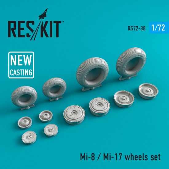 1/72 Mi-8 (Mi-17) Wheels for Zvezda,Hobby Boss kits