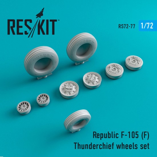 1/72 Republic F-105 F Thunderchief Wheels Set for Hasegawa/Revell/Monogram/Trumpeter kits