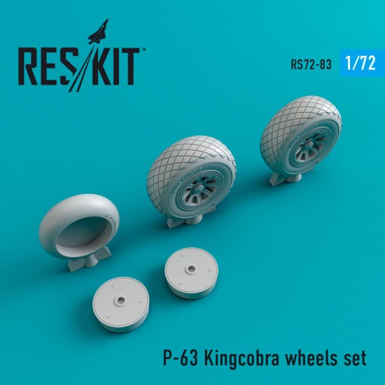 1/72 P-63 Kingcobra Wheels Set for Aoshima/CMR/Eastern Express/MPM/TOKO kits