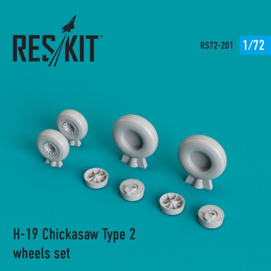 1/72 Sikorsky H-19 Chickasaw Type 2 Wheels set for Italeri kits