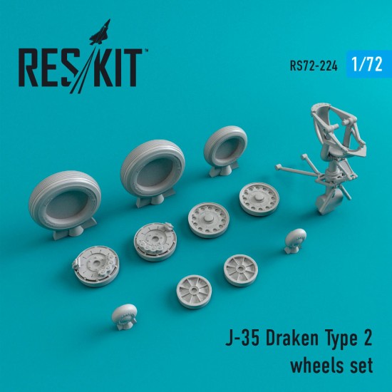 1/72 Saab J-35 Draken Type 2 Wheels set