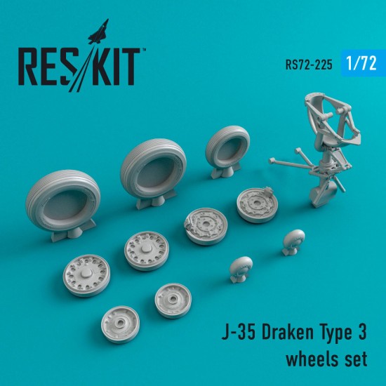 1/72 Saab J-35 Draken Type 3 Wheels set