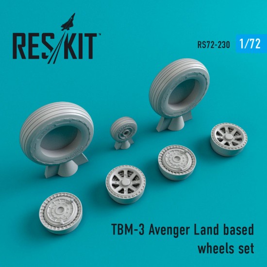 1/72 Grumman TBM-3 Avenger Land Based Wheels set