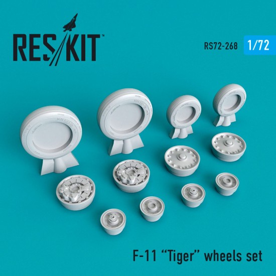 1/72 Grumman F-11 Tiger Wheels set for Hasegawa kits