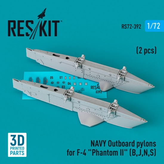 1/72 NAVY Outboard Pylons for F-4 "Phantom II" (B,J,N,S) (2 pcs)