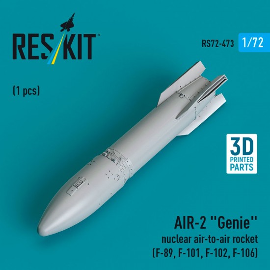 1/72 AIR-2 Genie Nuclear Air-to-air Rocket for F-89, F-101, F-102, F-106