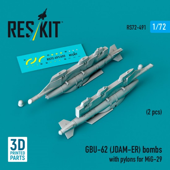 1/72 GBU-62 (JDAM-ER) Bombs with Pylons for MiG-29 Fulcrum (2pcs)