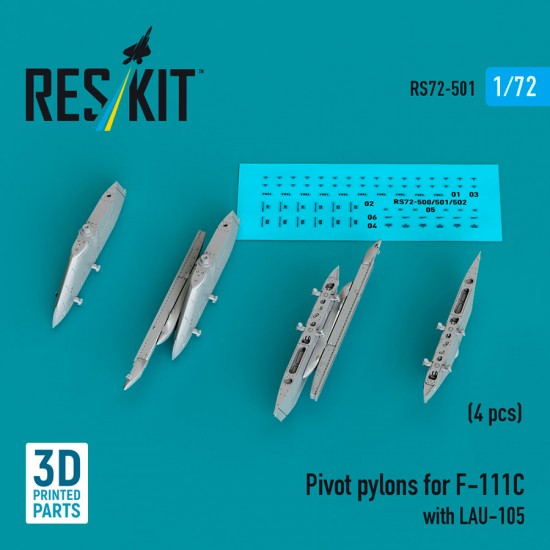 1/72 Pivot Pylons for F-111C with LAU-105 (4pcs)