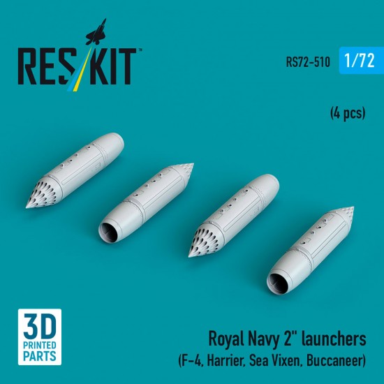 1/72 Royal Navy 2 Launchers (4pcs) for F-4, Harrier, Sea Vixen, Buccaneer