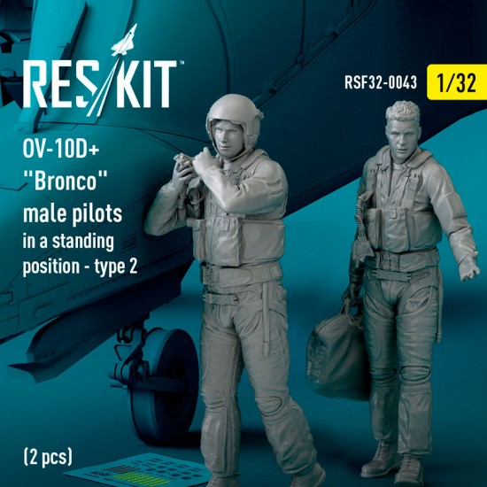 1/32 OV-10D+ Bronco Male Pilots In A Standing Position - Type 2 (2 figures)