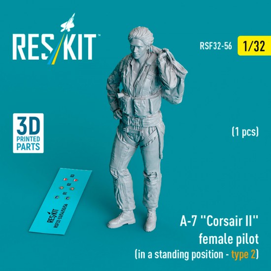 1/32 A-7 Corsair II Female Pilot (In A Standing Position - Type 2)