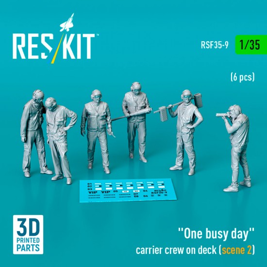 1/35 One Busy Day Carrier Crew on Deck Scene #2 (6pcs)