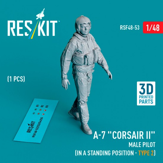 1/48 A-7 Corsair II Male Pilot (In A Standing Position - Type 2)