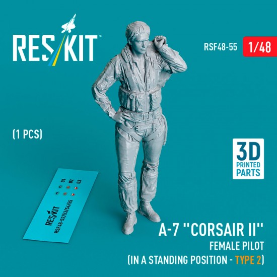 1/48 A-7 Corsair II Female Pilot (In A Standing Position - Type 2)