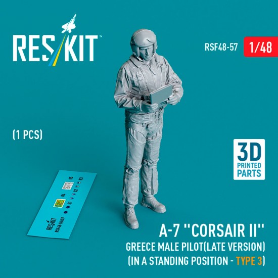 1/48 A-7 Corsair II Greece Male Pilot (In A Standing Position - Type 3)