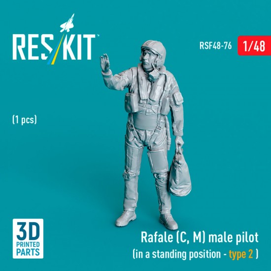 1/48 Rafale (C, M) Male Pilot (in a standing position - type 2, 1pc)