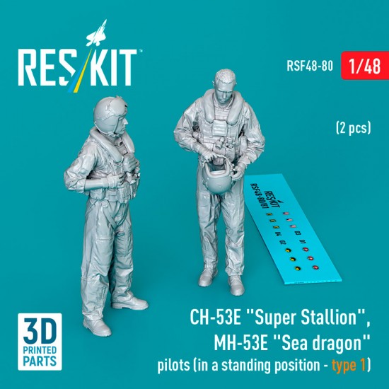 1/48 CH-53E Super Stallion, MH-53E Sea Dragon Pilots, Standing #1 (2 figures)