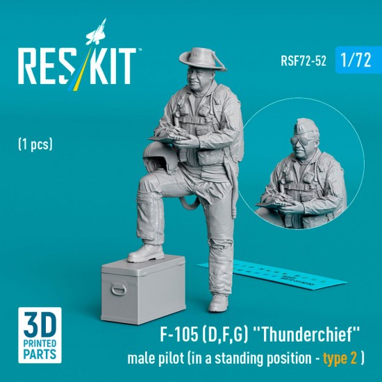 1/72 F-105 (D,F,G) Thunderchief Male Pilot (In A Standing Position - Type 2 )