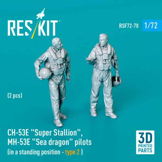 1/72 CH-53E Super Stallion, MH-53E Sea Dragon Pilots, Standing #2 (2 figures)