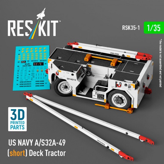 1/35 US Navy A/S32A-49 (short) Deck Tractor (3D Printed model kit)