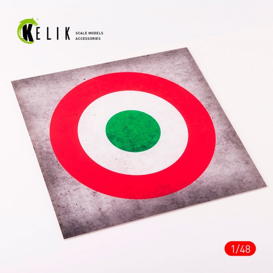 1/72 - 1/48 Italy Roundel Acrylic 3mm Base (240 x 240 mm)