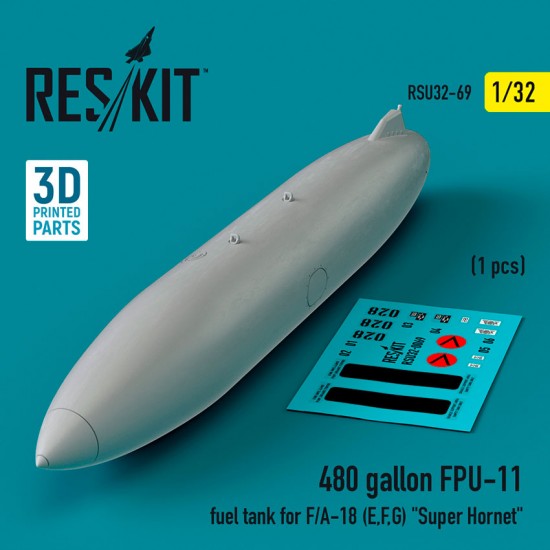 1/32 480 Gallon FPU-11 Fuel Tank for F/A-18 (E/F/G) Super Hornet (1pc)