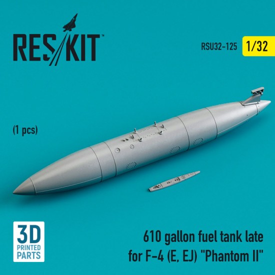 1/32 610 gallon Fuel Tank Late for F-4 (E, EJ) Phantom II (3D printing)