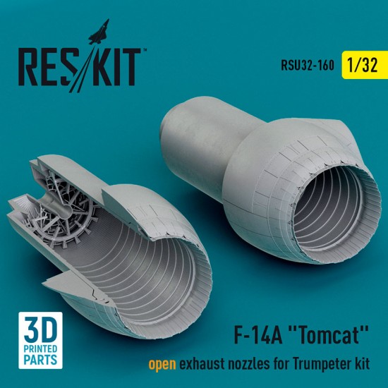 1/32 F-14A Tomcat Open Exhaust Nozzles for Trumpeter Kit