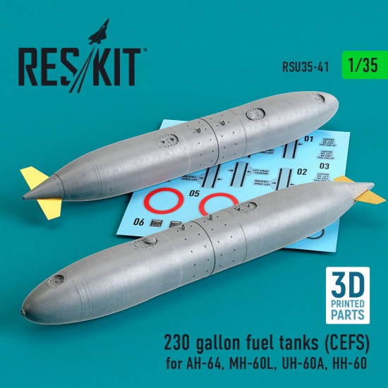 1/35 230 gallon Fuel Tanks (CEFS) for AH-64, MH-60L, UH-60A, HH-60 (2 pcs)