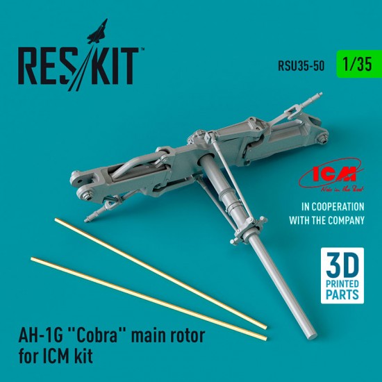 1/35 AH-1G Cobra Main Rotor for ICM kit (3D Printed)