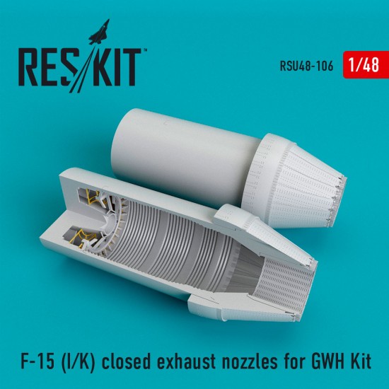 1/48 McDonnell Douglas F-15 (I/K) Eagle Closed Exhaust Nozzles for GWH Kit