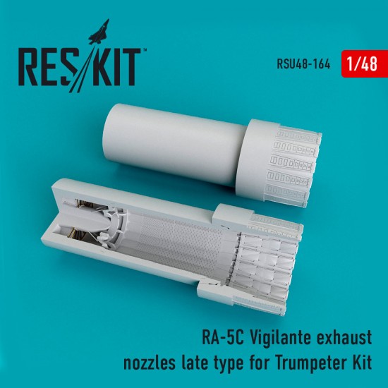 1/48 RA-5C Vigilante Exhaust Nozzles Late type for Trumpeter Kit