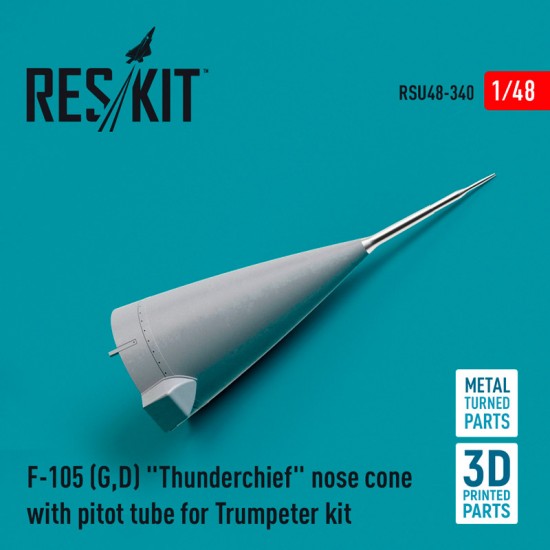 1/48 F-105 (G,D) "Thunderchief" Nose Cone with Pitot Tube for HobbyBoss kit