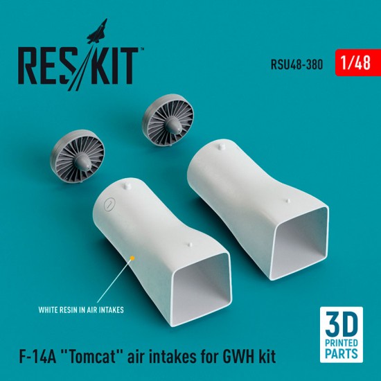 1/48 F-14A Tomcat Air Intakes for Great Wall Hobby kit (3D Printed)