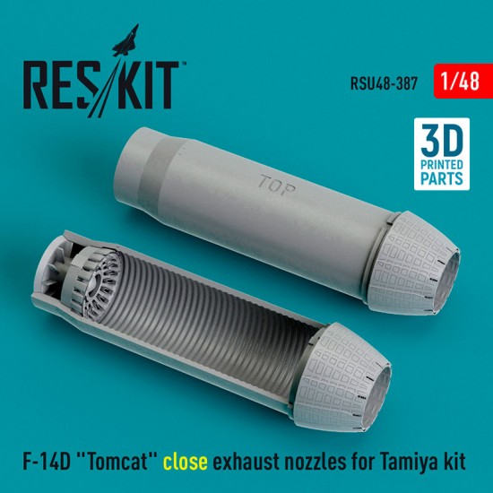 1/48 F-14D Tomcat close Exhaust Nozzles for Tamiya kit (3D Printed)