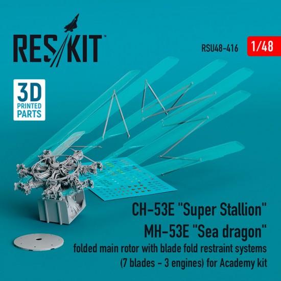 1/48 CH-53E Super Stallion/ MH-53E Sea Dragon Folded Main Rotor for Academy Kit