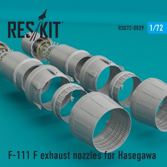 1/72 F-111 F Exhaust Nozzles for Hasegawa KIT for Hasegawa kits