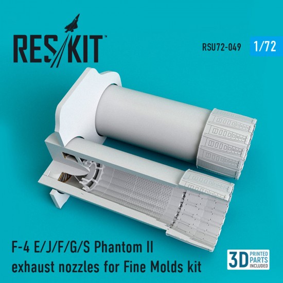 1/72 McDonnell Douglas F-4 E/J/F/G/S Phantom II Exhaust Nozzles for FineMolds Kit