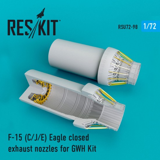 1/72 McDonnell Douglas F-15 (C/J/E) Eagle Closed Exhaust Nozzles for GWH Kit