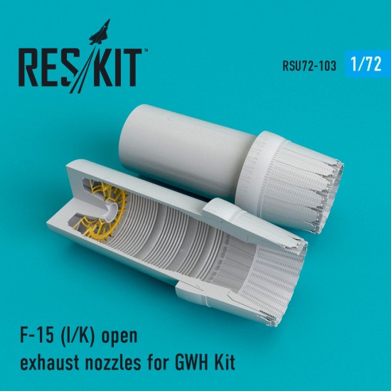 1/72 McDonnell Douglas F-15 (I/K) Eagle Open Exhaust Nozzles for GWH Kit