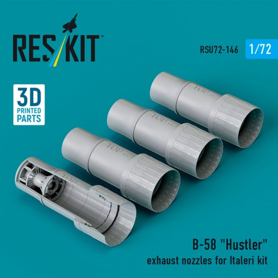 1/72 B-58 Hustler Exhaust Nozzles for Italeri kit