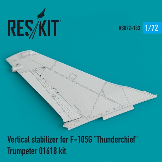 1/72 F-105G Thunderchief Vertical Stabilizer for Trumpeter #01618 kit