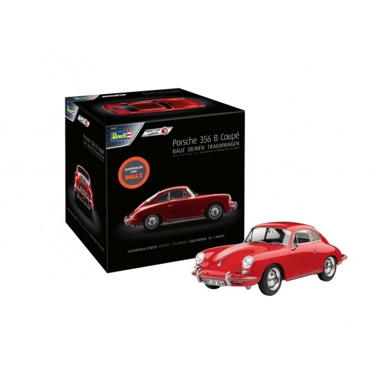 1/16 Advent Calendar - Porsche 356 B Coupe Easy-click kit w/Paints & Tools