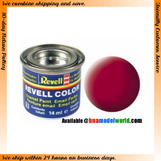 Enamel Paint - Matt Carmine Red 14ml