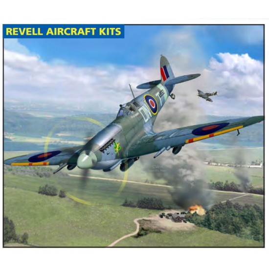 1/32 Supermarine Spitfire Mk.Ixc Model Set (kit, glue, brush, paints)