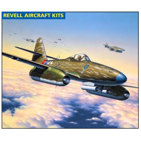 1/72 Messerschmitt Me 262 A1a Model Set (kit, glue, brush, paints)